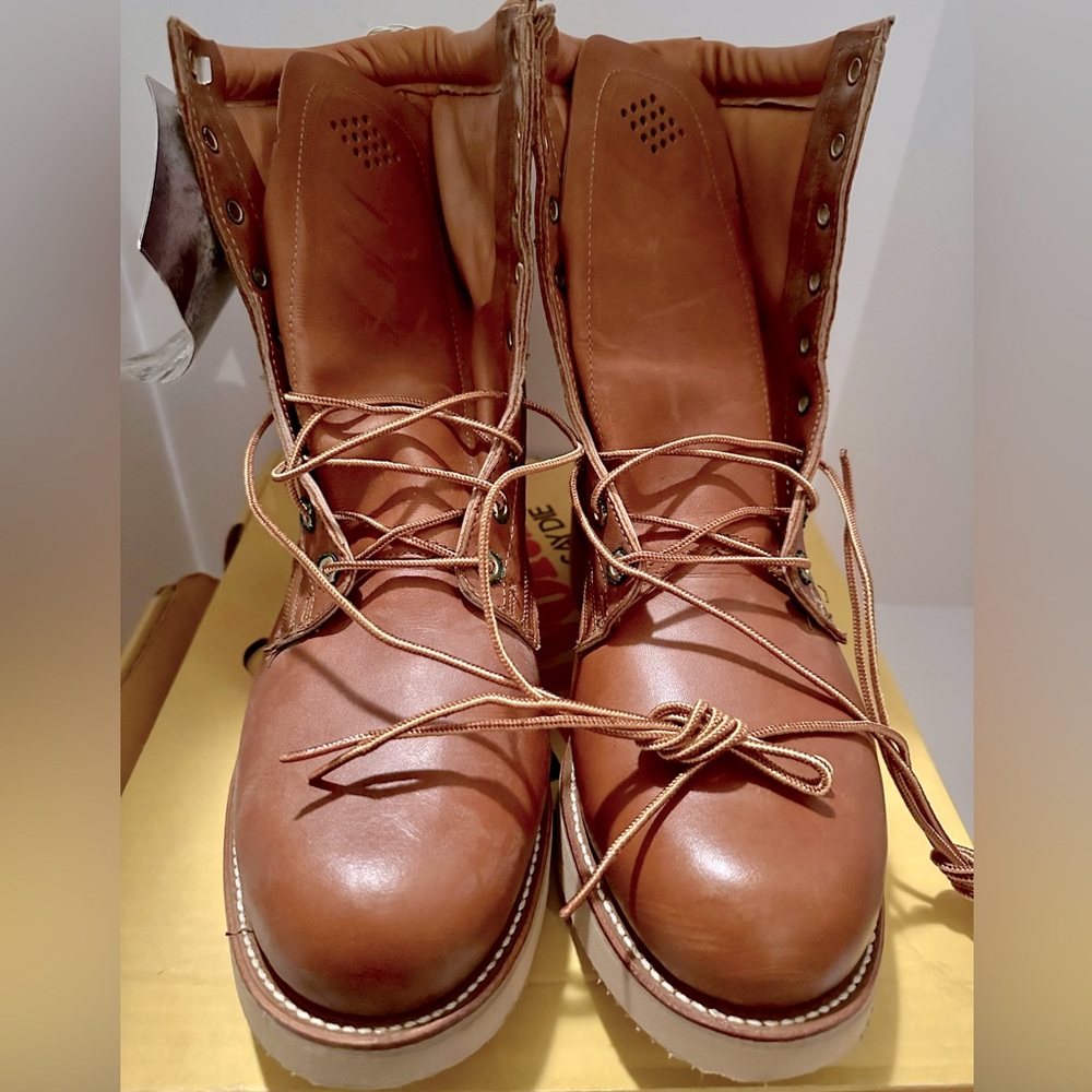 ⭐️⭐️⭐️ BNIB VINTAGE HERMAN SURVIVORS MEN’S BOOTS SIZE       10 1/2 MEDIUM ⭐️⭐️⭐️
